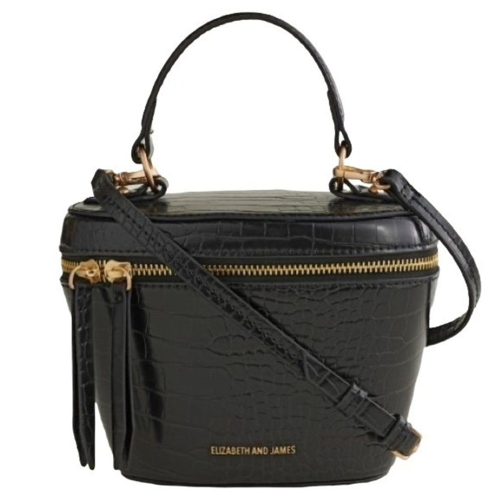 Elizabeth and James Black Crossbody Bag